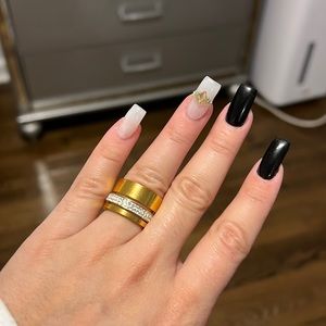 Stainless steel ring, size 6